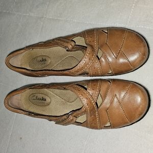 Clarks Brown Leather Shoes